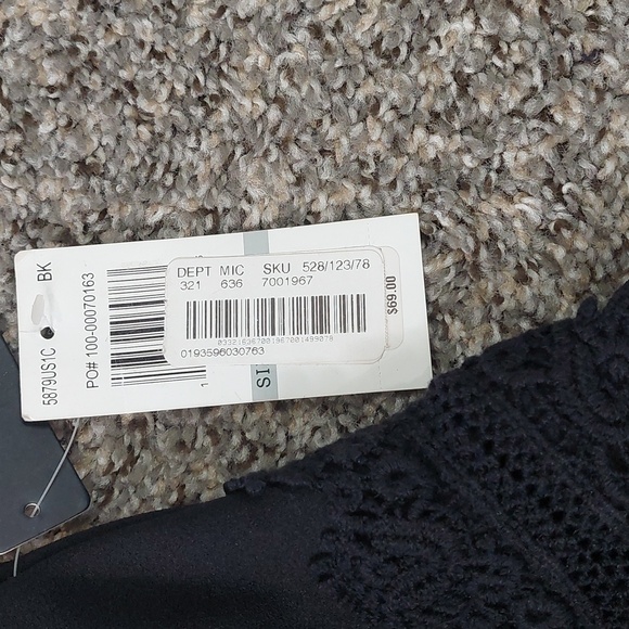 NWT Sequin Hearts Womens Juniors Short Black Formal Dress Lace Cut Out Size 1 - Picture 9 of 10